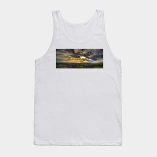 Glastonbury Tor Sunset Panoramic Tank Top